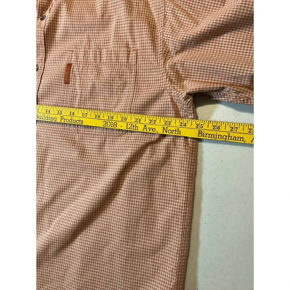 Lot‎ of 2 Columbia Mens XL Long Sleeve Button Down Shirts Orange Blue Plaid